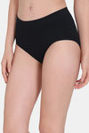 Zivame Medium Rise Full Coverage Hipster Panty (Pack of 3) - Black — thumbnail 8